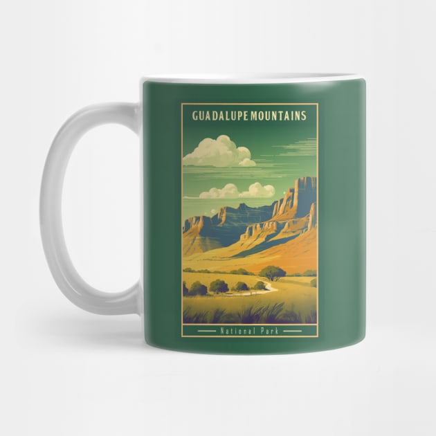 Guadalupe Mountains National Park Travel Poster by GreenMary Design